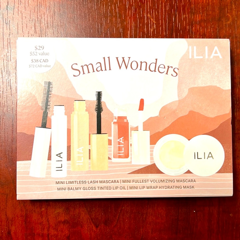 ILIA GIFT SET MASCARA (X2) LIP OIL & MASK